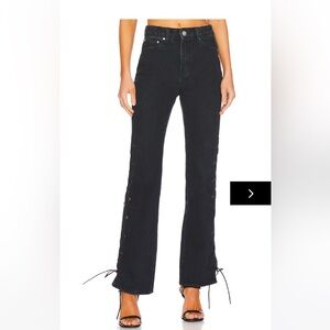 Revolve Superdown Jayda Lace Up Jean